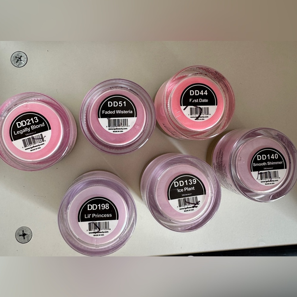 iGel Dip & Dap powder - lot of 6 - Pinks